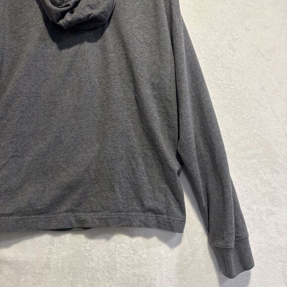 Nike Sportswear Club Men's Medium Jersey Pullover Hoodie Gray Swoosh Spellout - Picture 11 of 14